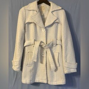 Wet Seal White Winter Dress Coat in Women’s Size Small